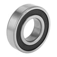 thumbnail image 1 of Rodamientos de bolas de ranura profunda Unique Bargains 6206DDU P0 30x62x16mm Lubricados con doble sello de goma tono negro plateado para ruedas de scooter y patineta, 1 of 6