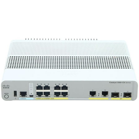 Cisco 3560CX-8PC-S Layer 3 Managed Ethernet Switch