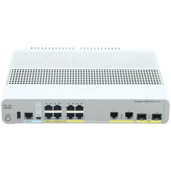 Cisco 3560CX-8PC-S Layer 3 Managed Ethernet Switch