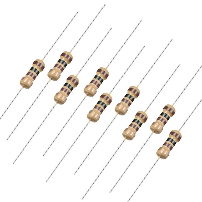 Lot De 100 Résistances Film Carbone 2W 75 Ohm - Tolérance 5% - Pour Projets Électroniques DIY