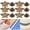 Bronze, variant on M Buder 50 Sets Star Shape Rivets 12mm / 0.5 in Flat Screw Studs Anti-Corrosion Gold Zinc Alloy Clothes Accessories for Leather Bags Shoes Garments Crafts
