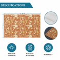 thumbnail image 6 of Vintage Flower Placemats Set of 8, Orange Bird Leaf Branch Botanical Tree Placemats for Dining Table, Place Mats for Kitchen Tabletop, Waterproof Wipeable Dining Table Mats Set, 6 of 9