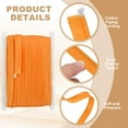 thumbnail image 3 of Cinta de sesgo Maxi Uxcell, ribete con cordón de satén adecuado para la costura de prendas, decoración de cintas en color naranja, 3 of 7