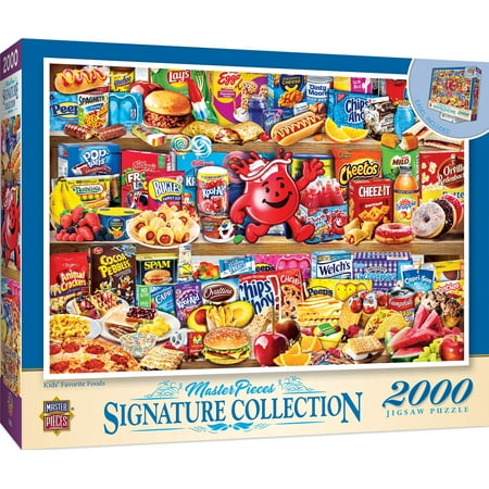 UPC: 0705988723629 | MasterPieces 2000 Piece Jigsaw Puzzle – Kids Favorite Foods – 39 x27