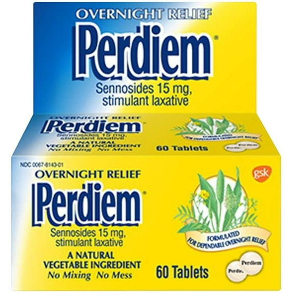 Perdiem Pills Overnight Relief 60 Each ( Pack of 2) By Brand Perdiem