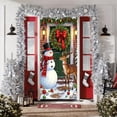 thumbnail image 4 of Funda de puerta navideña de 35x72 pulgadas - Cortina navideña para Santa Claus para decoración de puertas y paredes, tela de poliéster, fácil de instalar, 4 of 6