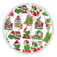 thumbnail image 1 of Faldas para árbol de Navidad Grin-Ch de 36 pulgadas, tapete para árbol de Navidad para fiestas de invierno, falda para árbol de Navidad para decoraciones navideñas rústicas, 1 of 8