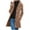 03-Khaki, variant on Ecqkame Women's Wool Trench Coats Casual Winter Daily Loose Coat Medium Length Hooded Button Long Sleeved Peacoat Light Blue XXL