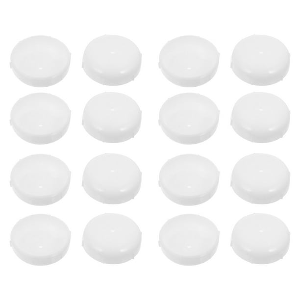 GOOHOCHY 16 fundas de plástico para patas de muebles, prácticos protectores (blancos)