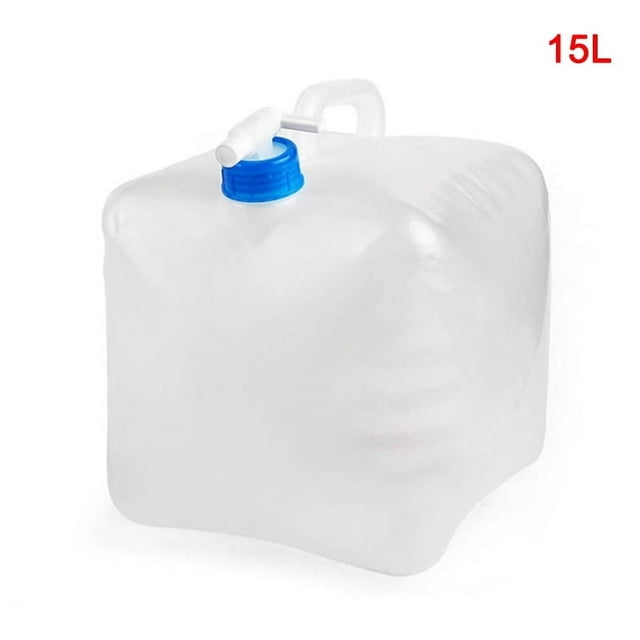 Collapsible Water Container Camping Water Storage Cubes Jug with Spigot Foldable 15L for Outdoor New