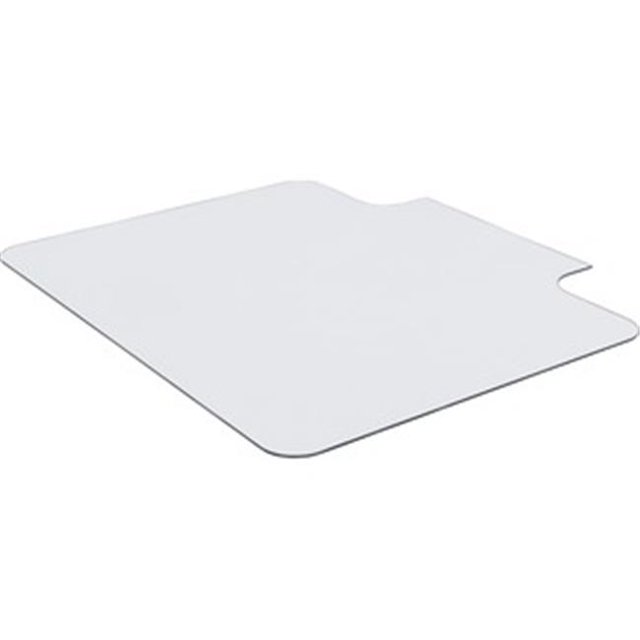 Lorell 45 x 53 in. Glass Chairmat with Lip
