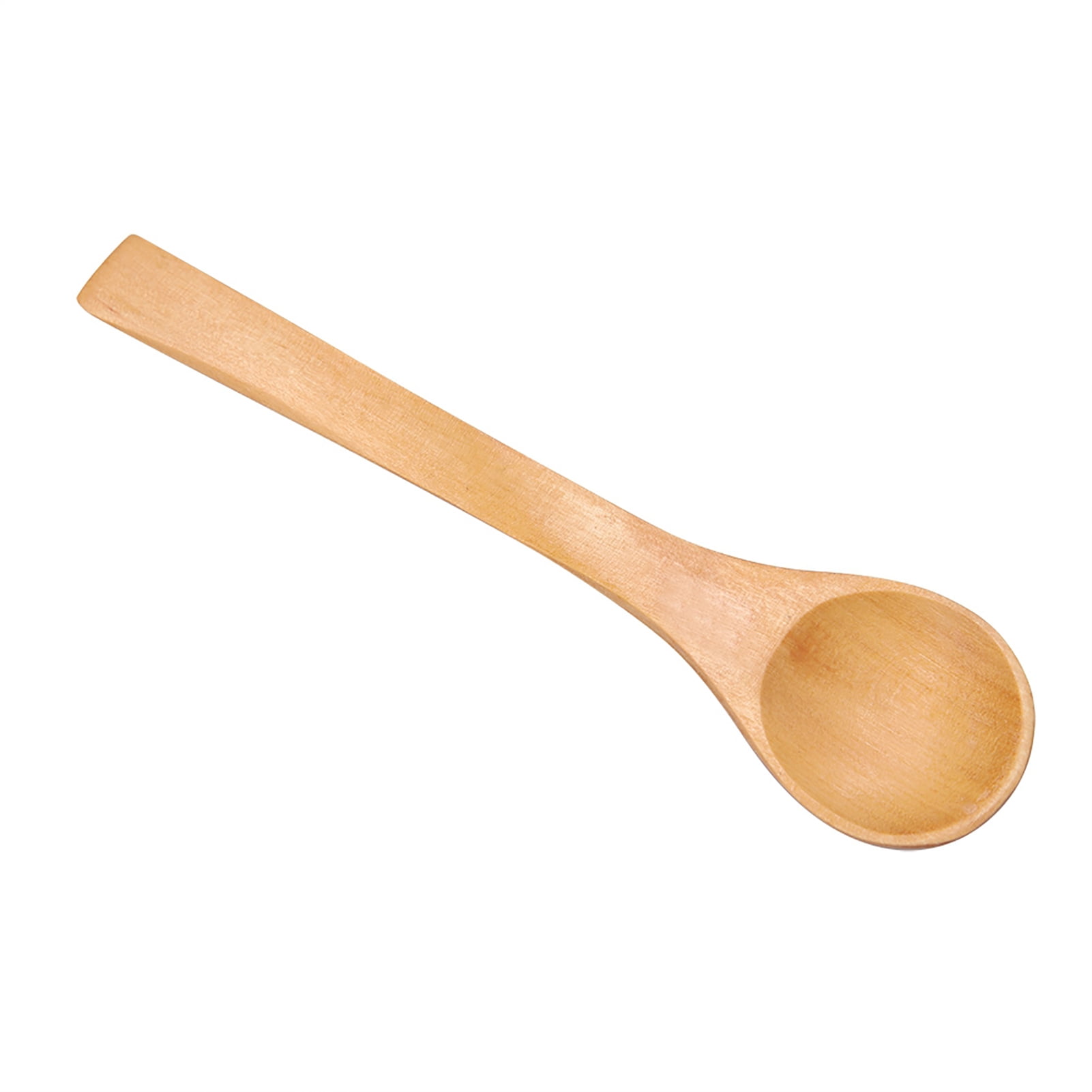 LAZIOEGR 30-Piece Mini Natural Wooden Children Spoons Kitchen Condiment Tool