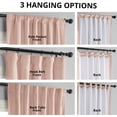 thumbnail image 6 of Half Price Drapes Signature Rosey Dawn Velvet Blackout Curtains For Bedroom(1 Panel), 50WX 96L, 6 of 10