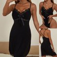 thumbnail image 2 of Lencería de mujer corsé encaje sin alambre Racy muselina ropa de dormir ropa interior vestido + calzoncillos Fridja  nalpqowj12916, 2 of 8