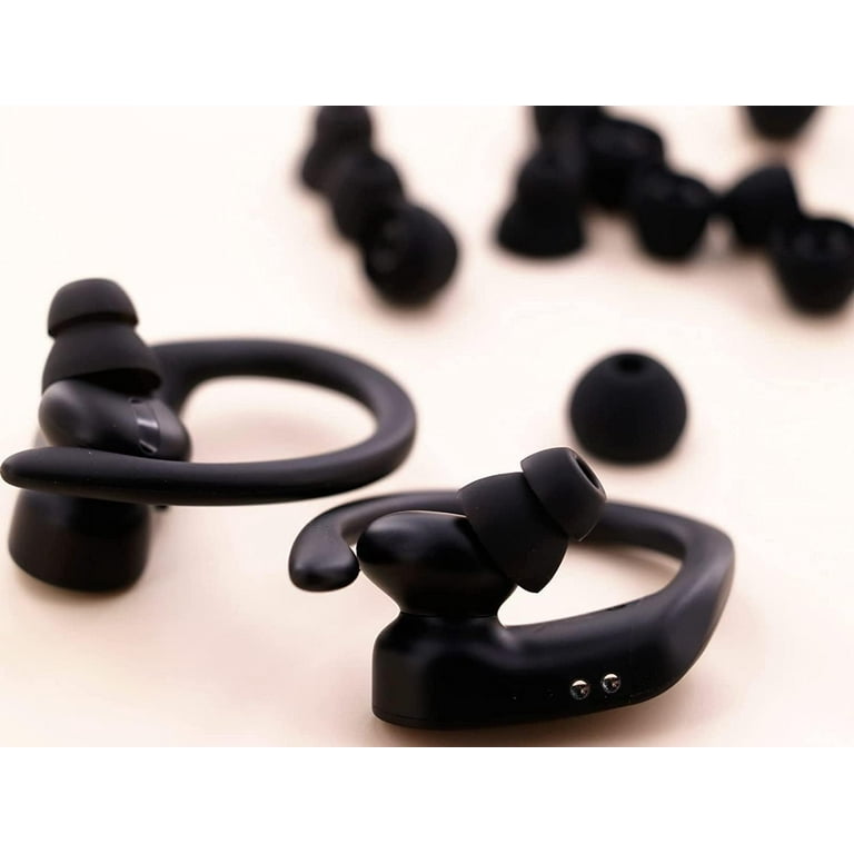 16pcs Black Replacement Ear Tips Ear Buds Ear Gels for Beats by dr dre Powerbeat s Pro Eartips Earbuds Eargels