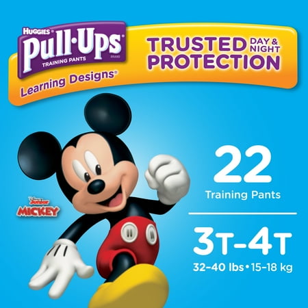Pull-Ups Boys' Learning Designs Training Pants, Size 3T-4T, 22 Count