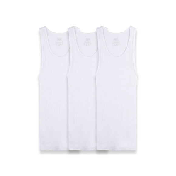 Camiseta Atlética Fruit of the Loom Para Niño Algodón Sustentable Blanca 3 Piezas Talla ECH