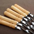 thumbnail image 4 of 6 Pack Kebab Skewers 21.5 Inch Stainless Steel BBQ Skewers with Wooden Handle Ref: 9228, 4 of 5