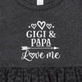 thumbnail image 4 of Inktastic Gigi and Papa Love Me Girls Baby Dress, 4 of 5