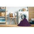 thumbnail image 2 of Ahgly Company Machine Washable Indoor Round Contemporary Purple Iris Purple Area Rugs, 7' Round, 2 of 7