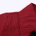 thumbnail image 6 of LYMAYTER Kids Toddler Boys Formal Gown Outfit Baby Stripes Short Sleeve Shirt with Bowtie and Shorts Set for 9m-7 Years, 6 of 9