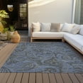 thumbnail image 6 of Addison Rugs Chantille Indoor/Outdoor Transitional Paisley Charcoal Washable Rectangle Rug, 9' x 12', 6 of 6