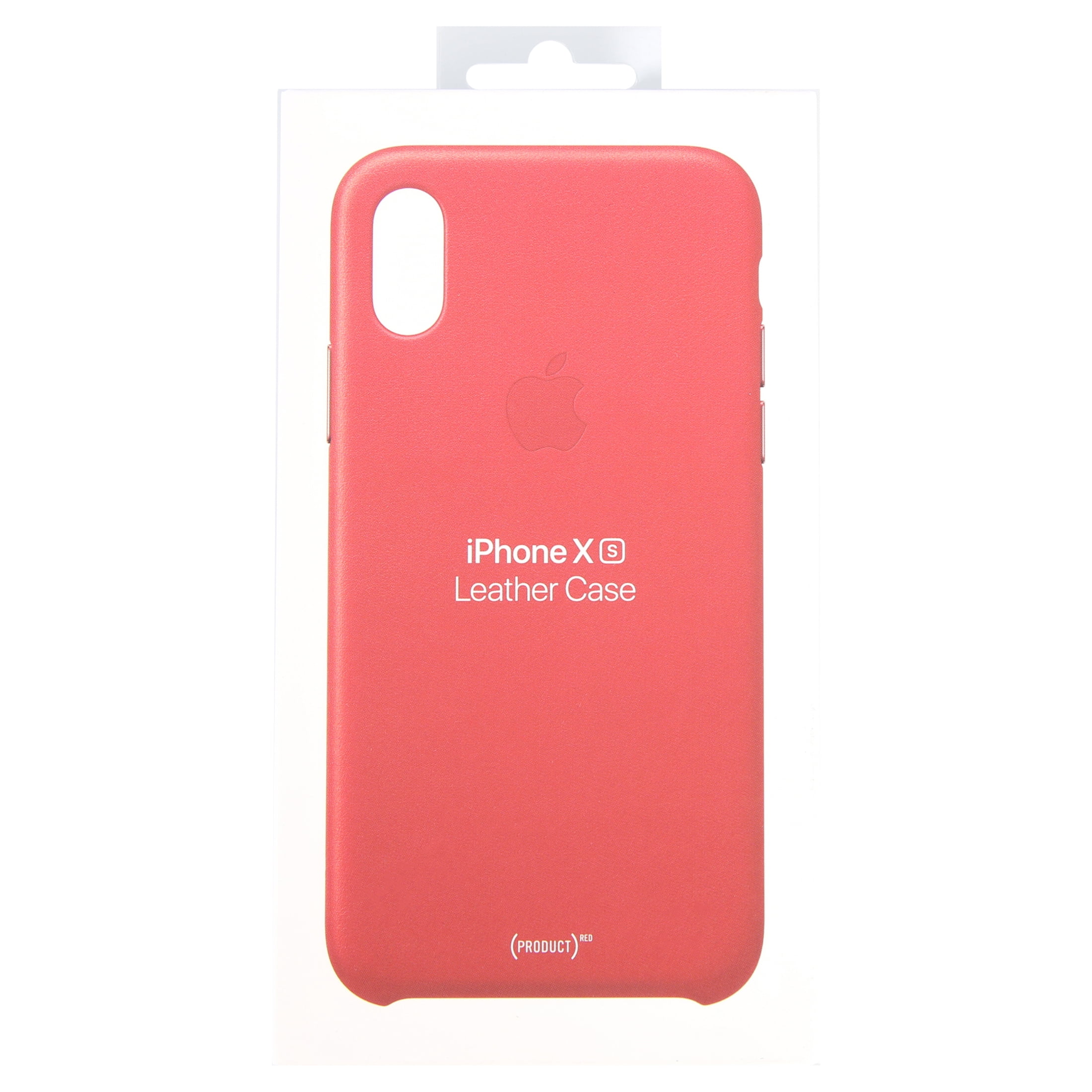 Apple Leather Case for iPhone XS - (PRODUCT)RED