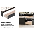 thumbnail image 2 of Bellemave Full Size Platform Bed with L-shaped Bookcases and Drawers Full Storage Platform Bed Frame with Built-in Shelves for Teens, No Box Spring Needed, Espresso Brown, 2 of 10