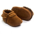 thumbnail image 2 of SHEMALL Baby Tassel Suede Leather Shoes Newborn Candy Color Shoes, 2 of 4