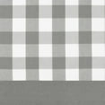 thumbnail image 4 of Woven Trends Semi Sheer Checkered Curtains 84 Inches Long, Rustic Farmhouse Gingham Curtains for Bedroom, Living Room, and Kitchen, Single Panel, 42" x 84", Silver, 4 of 6
