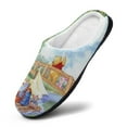 thumbnail image 3 of Men Winnie The Pooh Slippers Non-Slip Fuzzy House Slippers Warm Soft Plush Winter House Shoes Indoor Outdoor Slip-On Shoes, 3 of 7