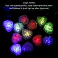 thumbnail image 3 of 12PCS Multicolor Flashing LED Heart Ice Cubes Water Activated Party Drinking Accessories Beverage Cocktails Decorations, 3 of 21