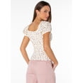 thumbnail image 4 of Celebrity Pink Women's Puff Sleeve Top, Sizes XS-XXXL, 4 of 6