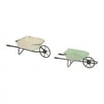 thumbnail image 3 of Elina Homestead Tabletop Metal Farmhouse Wheelbarrow Set of 3, 3 of 6