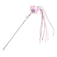 thumbnail image 3 of Fairy Cat Teaser Colorful Long Rod Beaded Pet Toy para gatos de interior Regalos divertidos , Rosa gris Sunnimix Varita mágica de gato, 3 of 8