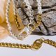 thumbnail image 4 of collier Perle Homme Chane Clavícula Minimalista Chane De Perles Unisexe Collier Patchwork Pulsera Conjunto., 4 of 5