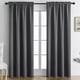 thumbnail image 5 of Blackout Curtain Panel Pair | 63 Inch Wide x 52 Inch Long | Noise Reducing Insulated Overlay | Elegant Window Drapes for Bedroom | Easy Install | Home Decor | Single Curtain Included, 5 of 9