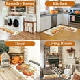 thumbnail image 4 of Pumpkin Anti Fatigue Kitchen Rugs Sets 2 Piece Seasonal Fall Holiday Party Vintage Farmhouse Kitchen Rug Runner Set Non Slip Cushioned Comfort Standing Desk Mat for Home Office Orange, 4 of 6