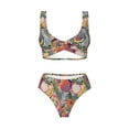 thumbnail image 4 of Rocae Tropical Fruit for Bikini Set for Women Two Piece Sexy High Swimsuits Split Crossover Bikini X-Large, 4 of 9