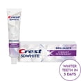 thumbnail image 3 of (2 pack) Crest Toothpaste, 3D White Brilliance Vibrant Peppermint Teeth Whitening Toothpaste, 2.4 oz, 3 of 16