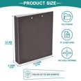 thumbnail image 4 of Haosy Hardcover 3 Ring Binder 1.5 Inch Ring Decorative Binder Organizer for Home School Office, Dark Coffee, 4 of 10