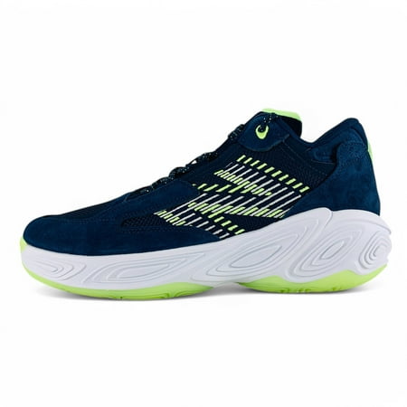 New Balance Fresh Foam BB v2 Navy Bleached Lime Glo Men's Basketball Shoes BBFRSHC2, Men's U.S. Shoe Size 9.5