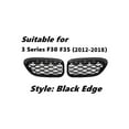 thumbnail image 4 of Rejilla de carreras con forma de riñón en forma de diamante para parachoques de coche para Serie 3 F30 F31 320I 325I 328I 330I 2012-2018 Plata + Negro, 4 of 5