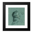 thumbnail image 2 of Johann Peter Krafft 12x13 Black Modern Framed Museum Art Print Titled - Head Study on 'Return of Emperor Franz from Pressburg' (Before 1828), 2 of 5
