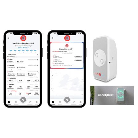 CareAlert Wellbeing Monitor, Lets you know your Mom is ok. No cameras