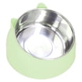 thumbnail image 1 of Cat Bowl Cat Food Bowl Stainless Steel Food Bowl Pet Heating Bowl Nordic Stainless Steel To Protect Cervical Spine Constant Temperature Cat Food Bowl US Plug 100-240V, 1 of 8