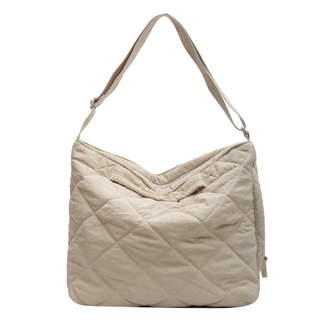 Bolso bandolera acolchado de gran capacidad para mujer bolsos de hombro para viajes de trabajo en la oficina