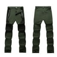 thumbnail image 4 of HOOMEUMY Men's Outdoor Lightweight Quick Dry Hiking Pants Water-Resistant Windproof Breathable Cargo Pants with Zipper Pockets Stretch Travel Camping Fishing Climbing Trousers Green XXL, 4 of 4