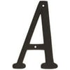 4 IN. BLACK METAL HOUSE LETTER A