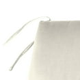 thumbnail image 4 of Jordan Manufacturing 40" x 20" Sand Solid Rectangular Outdoor Settee Swing Bench Cushion with Ties, 4 of 10